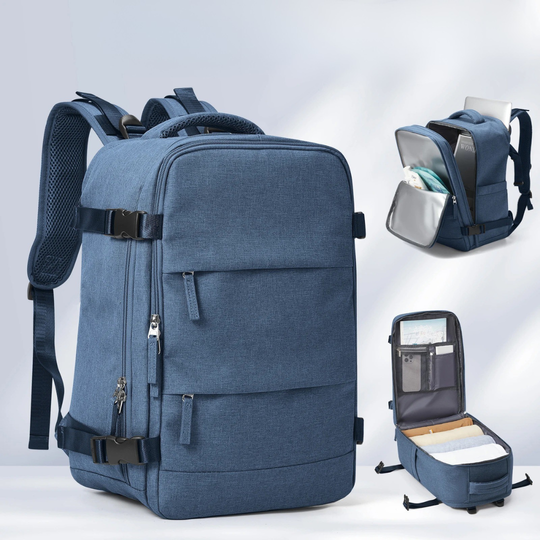 Stylish & compact unisex travel backpack, ideal for daily commutes or light weekend travel. Organized interior.