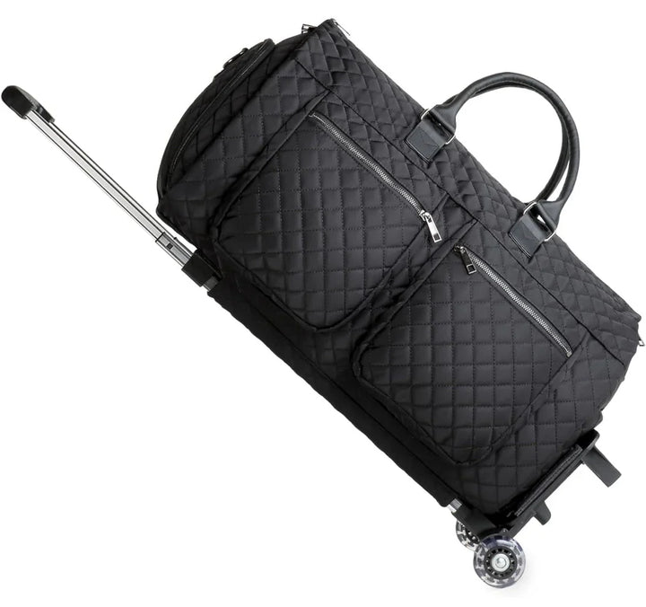 Multi-compartment travel wardrobe luggage, superior organization for carry-on.