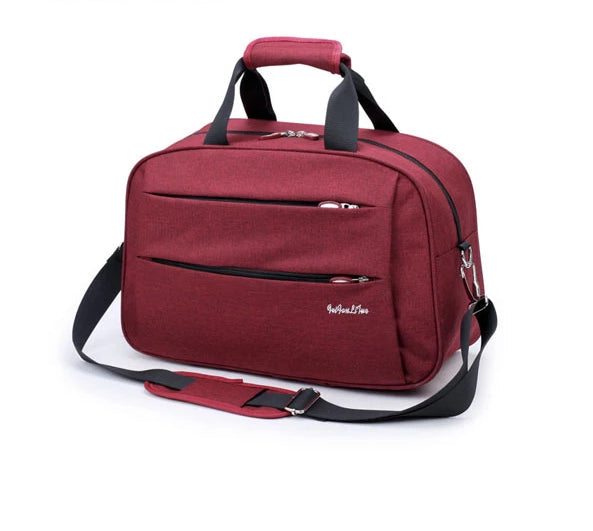 Smooth 360-degree spinner wheels on this durable unisex convertible carry-on travel bag.