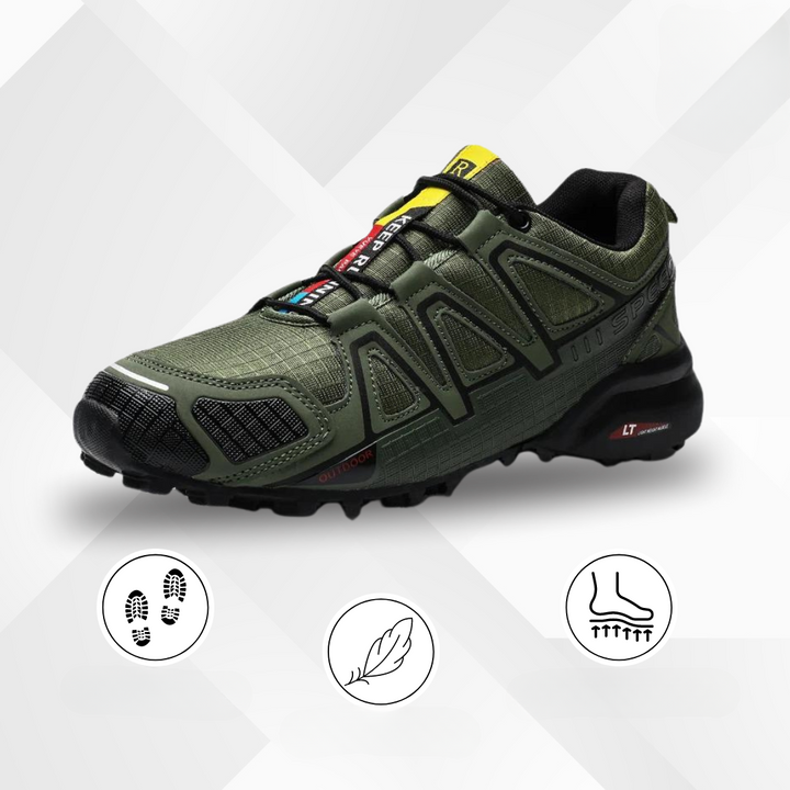 Trail-ready hiking shoes, unisex, with ergonomic design and maximum comfort cushioning.