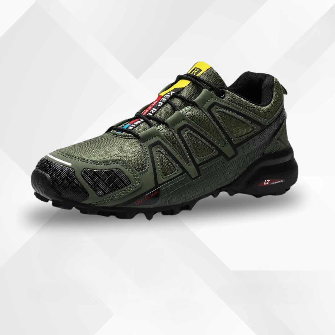 Comfortable trail shoes for hiking, unisex, featuring excellent ergonomic support.