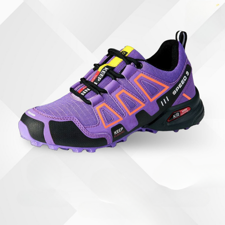 Unisex outdoor shoes with advanced ergonomic cushioning for ultimate trail comfort.