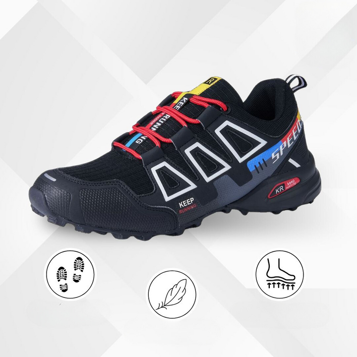 Durable outdoor walking shoes with comfort cushioning, perfect for active lifestyles.