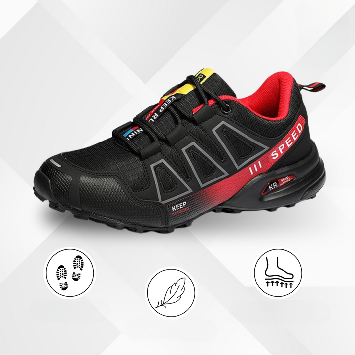 High-performance unisex hiking shoes providing ergonomic support and cushioned comfort.