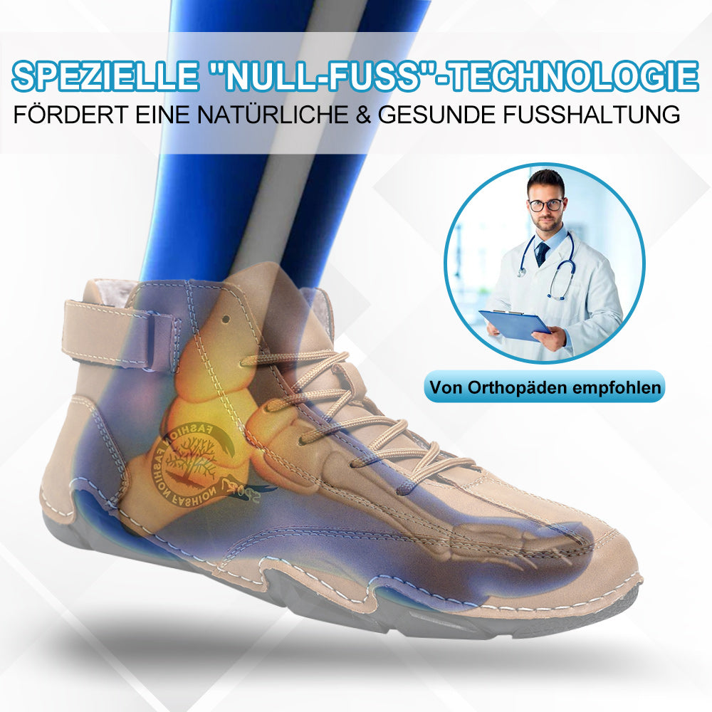 Non-slip sole on ergonomic waterproof boots, providing all-day comfort, support & safety.