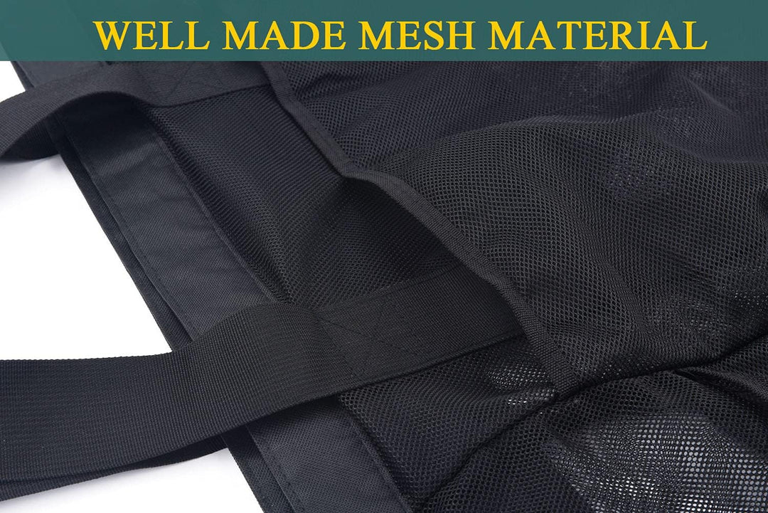 Oversized mesh beach carryall with sandproof design & secure zipper, a versatile travel tote for beach, pool & trips.
