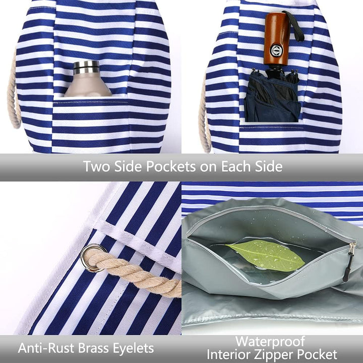Unisex waterproof travel bag with a practical bonus pouch, making it easy to organize & carry belongings.
