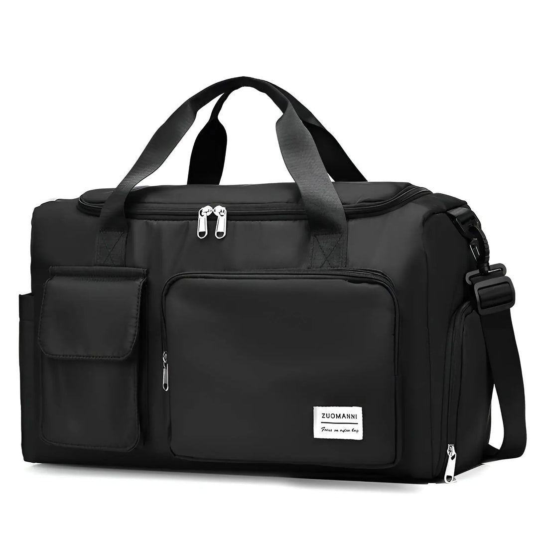 Unisex waterproof weekend travel bag, spacious for all your carry-on needs.