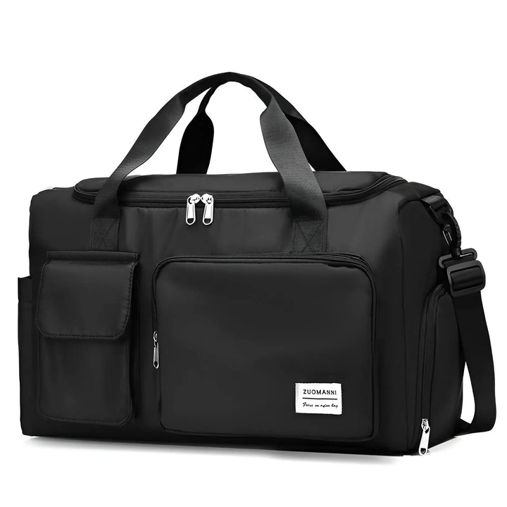 Unisex waterproof weekend travel bag, spacious for all your carry-on needs.