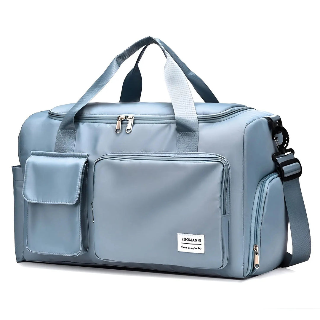 Durable extra-large weekend bag, waterproof for travel or gym essentials.