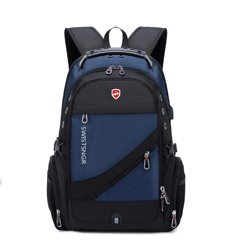 Rugged extra-large waterproof backpack with USB, perfect for outdoor adventures & long trips.