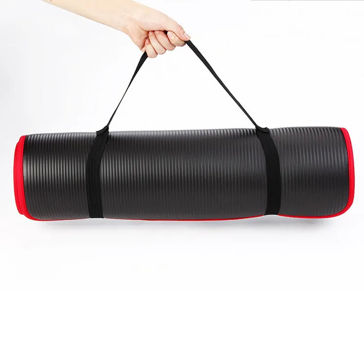 Versatile unisex exercise mat; extra thick, non-slip, provides comfort & stability for yoga, pilates & fitness.