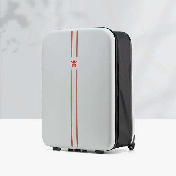 Unisex foldable hardshell travel luggage, durable and compact, perfect for efficient space-saving.