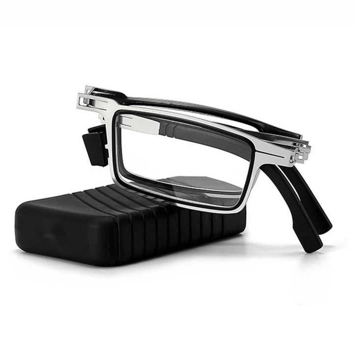 Unisex vision aid: ultra-light, foldable reading glasses with blue light filter, perfect for daily portable use.
