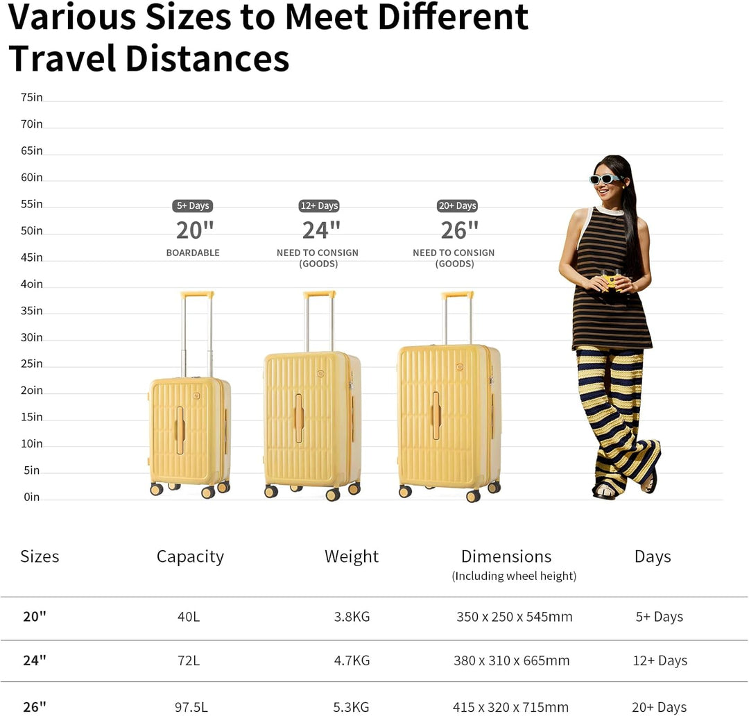 Hard shell rolling suitcase with smooth spinner wheels, ideal for secure and effortless travel.
