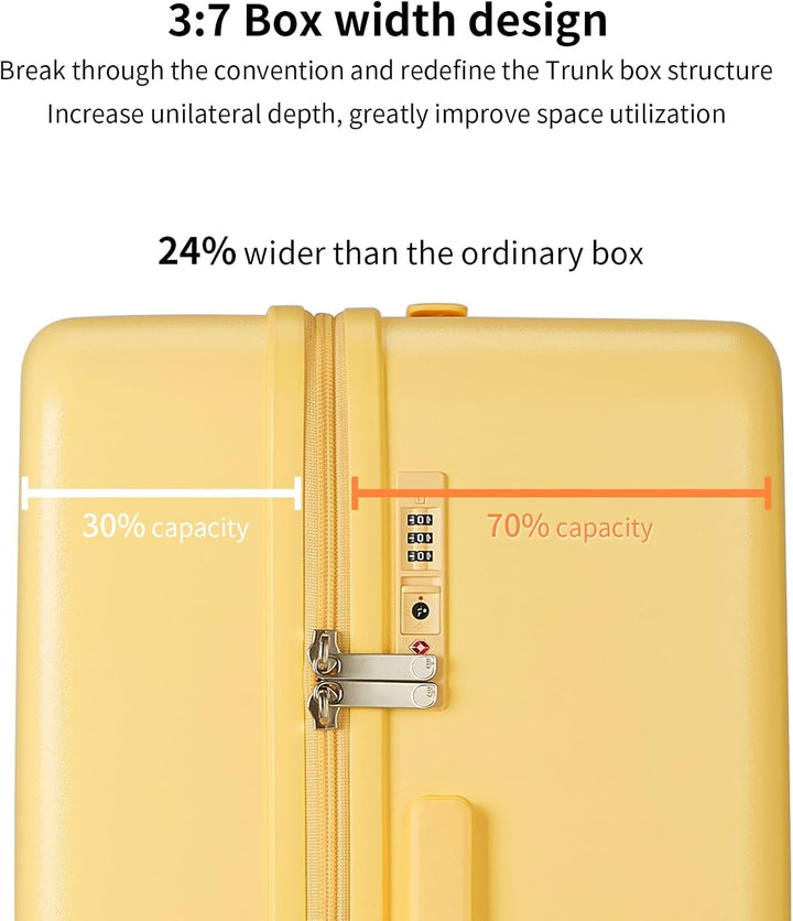 Smooth travel hard shell spinner, a dependable rolling suitcase for all destinations.