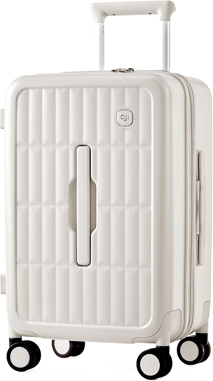 Max space hard shell spinner luggage, ensuring efficient packing organization for any trip.