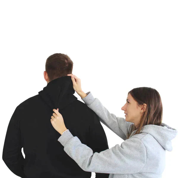 Stylish unisex heated hoodie, essential winter wear providing ultimate warmth & comfort for any occasion.