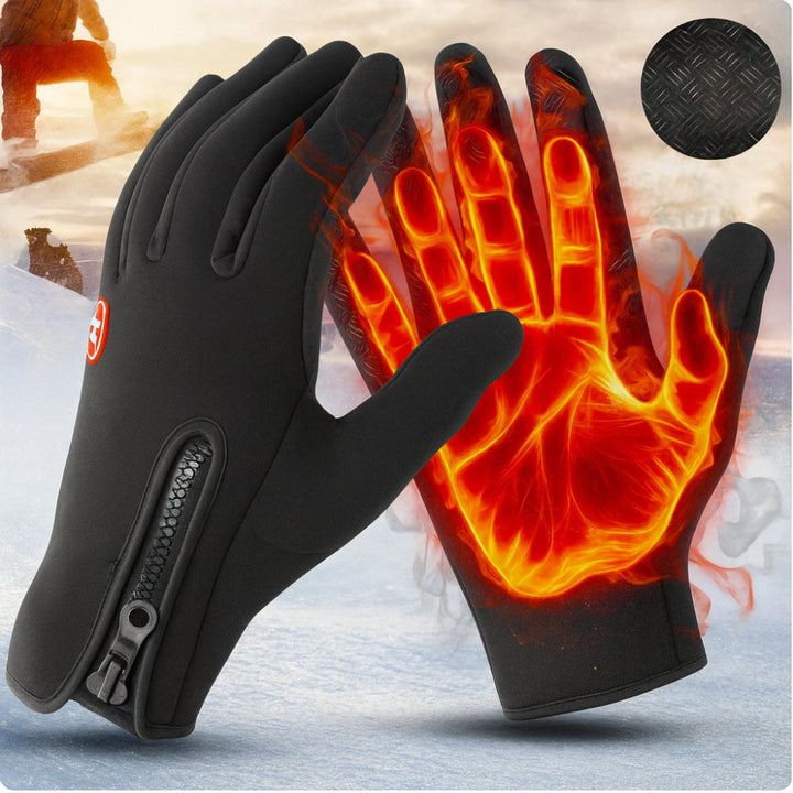 Electric heated gloves for men & women, keeping hands warm in extreme cold with USB power.