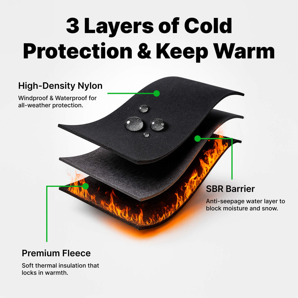 Durable waterproof & windproof heated gloves, ideal for skiing, hiking, and snow.
