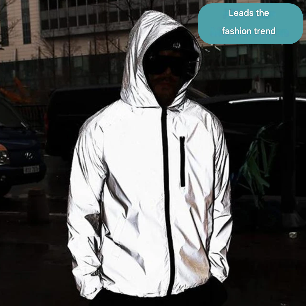 Essential outdoor gear: high-visibility, waterproof, reflective rain jacket for all adventures & weather.