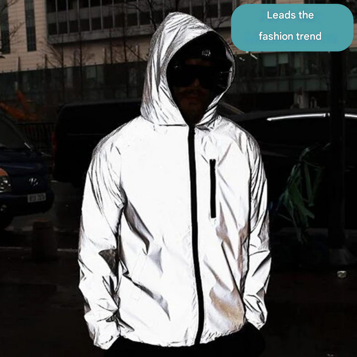 Essential outdoor gear: high-visibility, waterproof, reflective rain jacket for all adventures & weather.