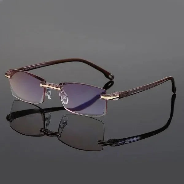 Lightweight & comfortable unisex multifocal readers. Black TR90 for flexible, clear vision.