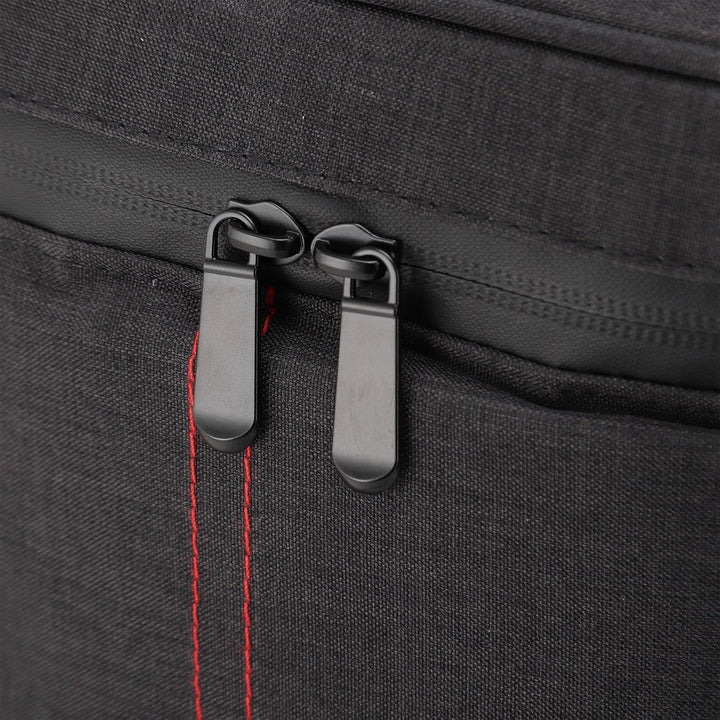 Durable insulated 2-bottle wine tote bag with adjustable shoulder strap. Great for outdoor travel.