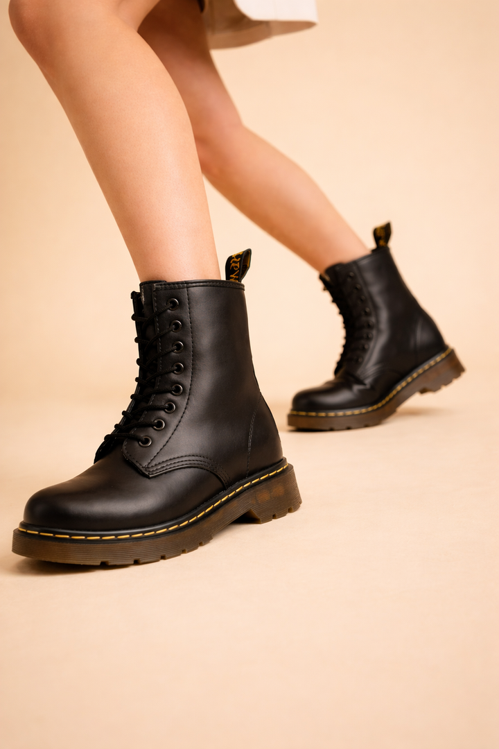 Unisex insulated lace-up ankle boots, perfect for all-day comfort in cold weather. Durable winter style.