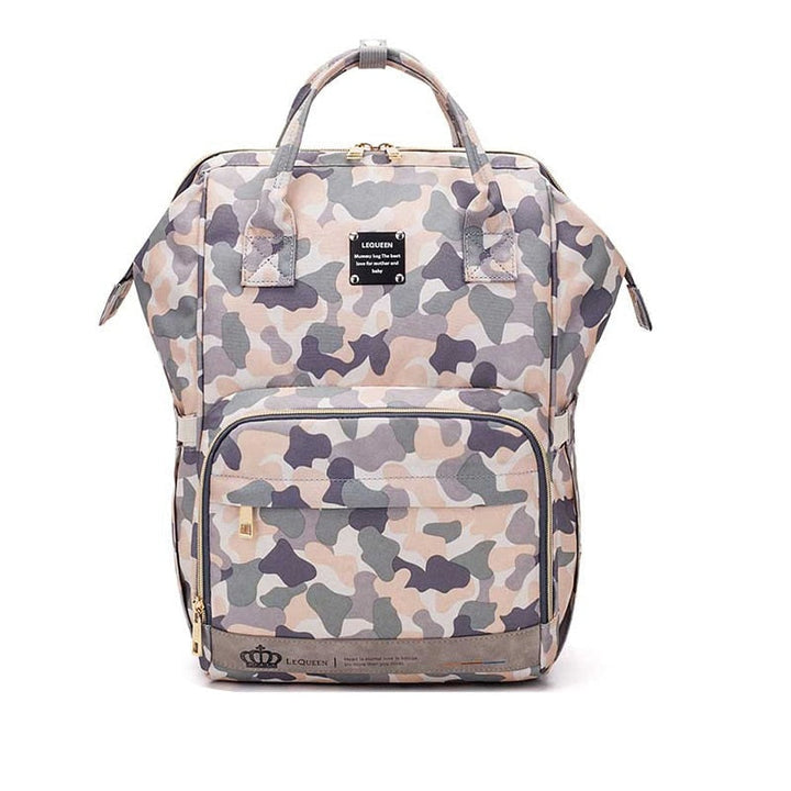 Waterproof large nappy backpack for parents, multi-pocket design, ideal as a travel & stroller bag.