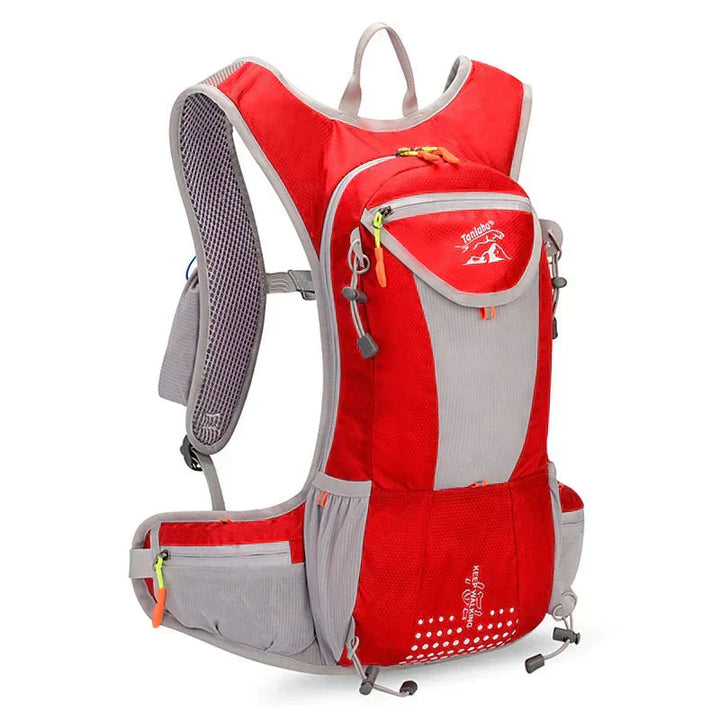 Versatile hydration pack, 68 fl oz bladder, suitable for hiking, cycling & various outdoor sports.