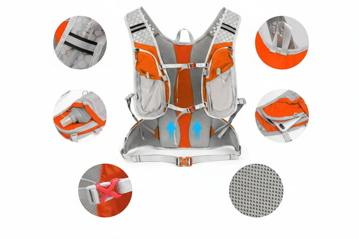 Ultra-light hydration pack for outdoor sports; includes a 68 fl oz bladder for cycling & hiking.