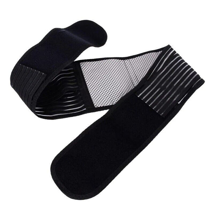 Unisex lightweight lower back support belt for pain relief, sleek design, breathable material, ergonomic fit, health wellness