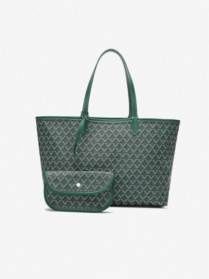 Stylish lightweight shoulder tote, minimalist look, practical for daily use.