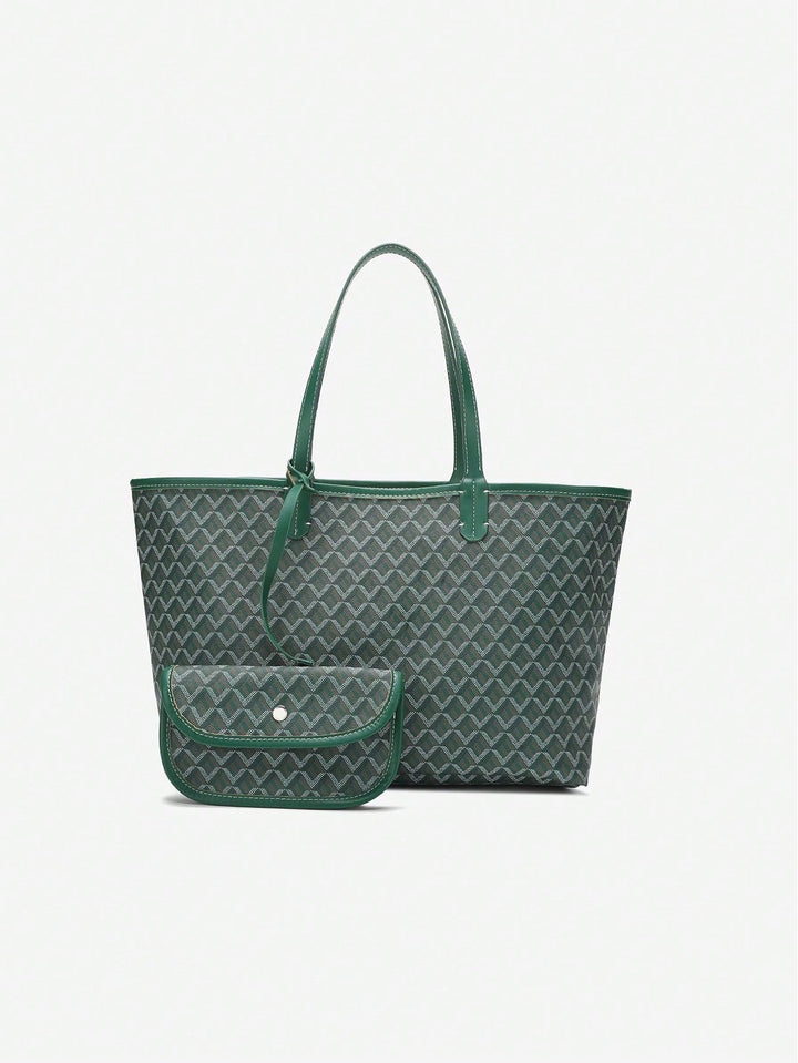 Modern minimalist tote, lightweight shoulder bag, perfect for urban daily use.