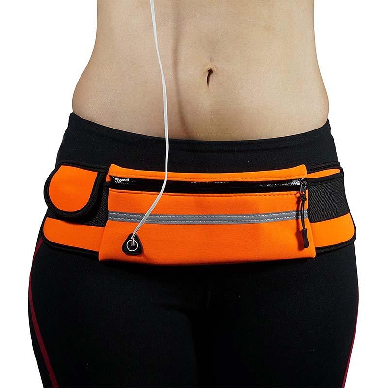 Unisex lightweight waterproof fitness waist pack for running, gym workouts, & active lifestyles.