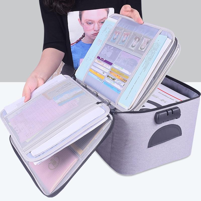 Unisex lockable waterproof case for important documents & valuables. Secure travel organizer and file holder.