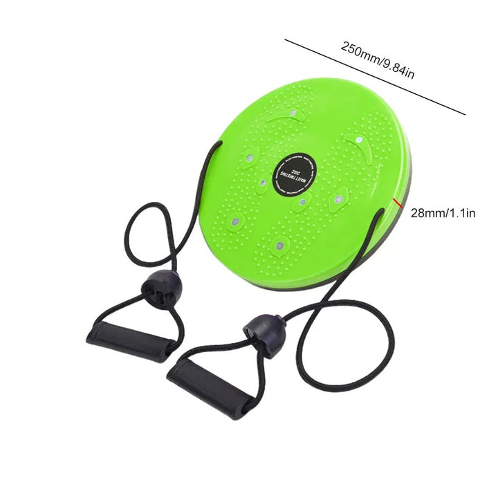Unisex magnetic waist twisting disc in vibrant colors with massage points, enhancing balance, core strength, and flexibility.