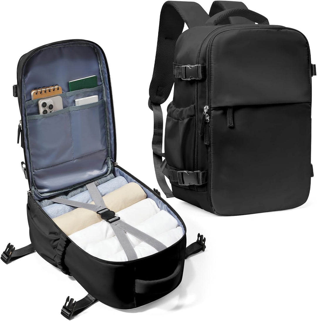 Unisex multi-compartment laptop bag with adjustable shoulder strap, perfect for everyday use.