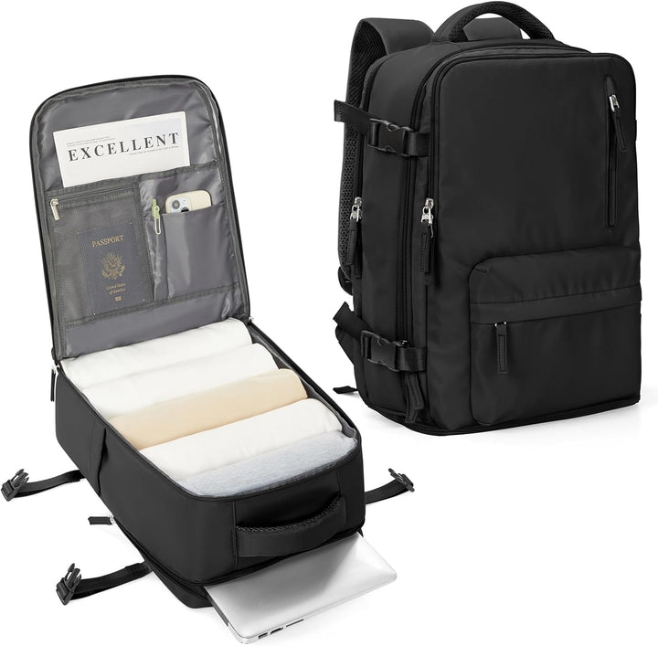 Organized multi-compartment laptop bag, ideal for storing devices & essentials.