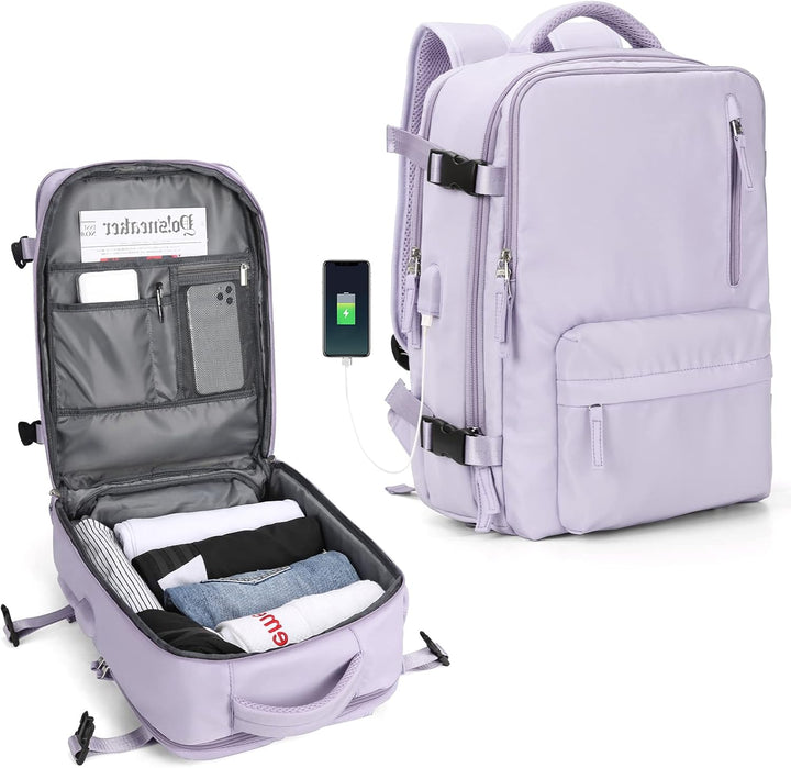 Sleek multi-compartment laptop travel bag, offering secure protection for your tech.