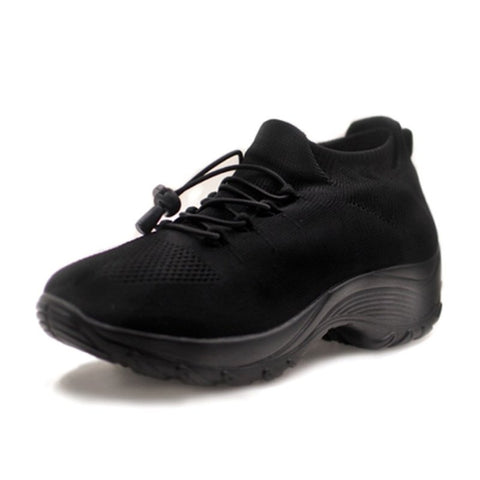 Close-up of the non-slip outsole on unisex ortho stretch cushion shoes, providing stability & pain relief.