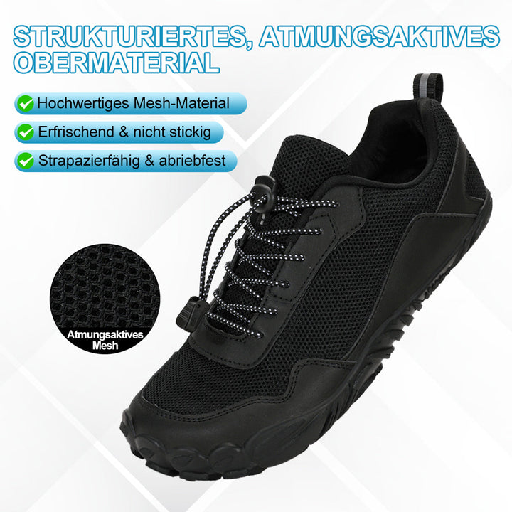 Durable waterproof barefoot shoes, unisex, perfect for outdoor activities & all-weather wear.