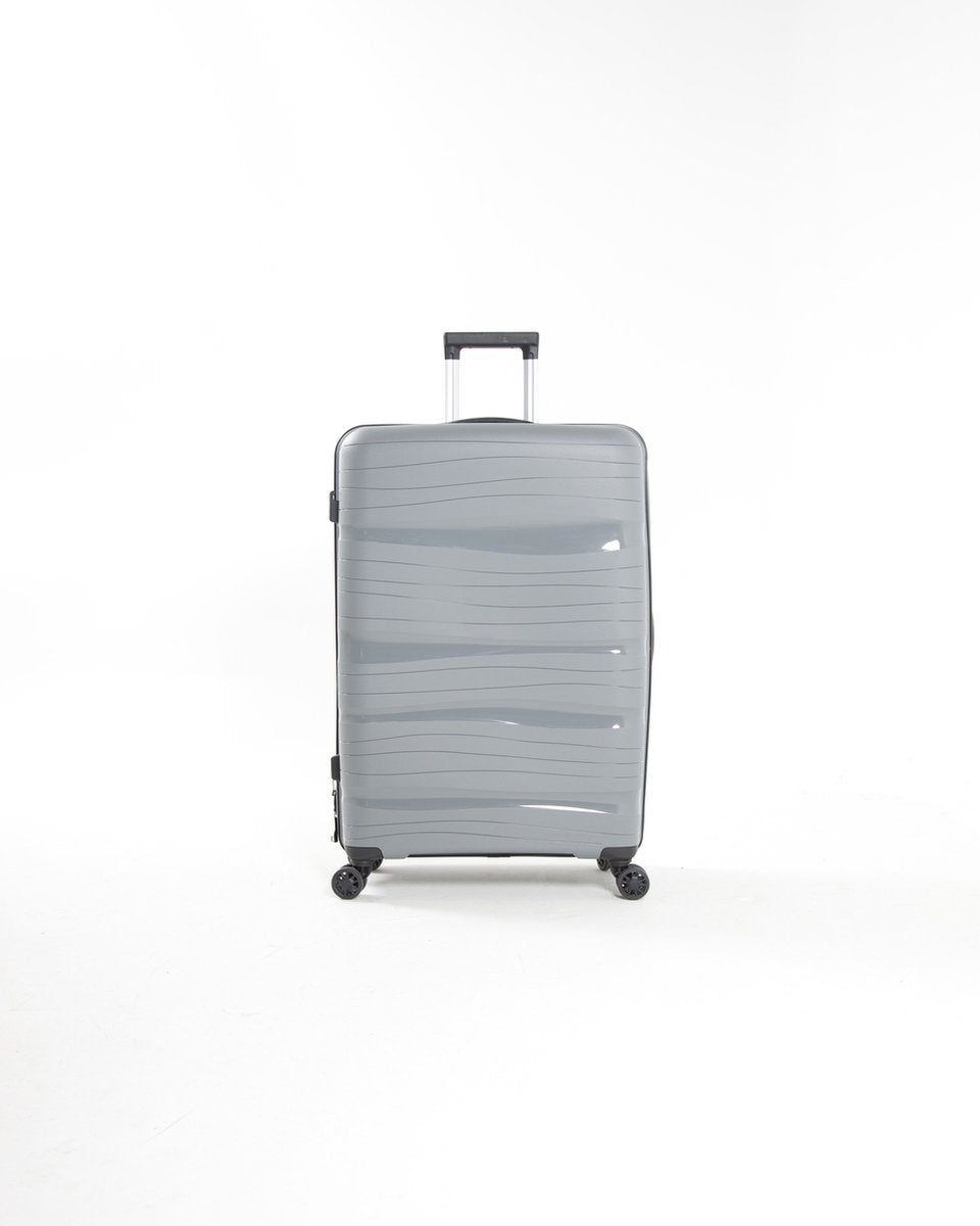Compact Oslo hard-shell carry-on suitcase. Lightweight & secure luggage for efficient travel.