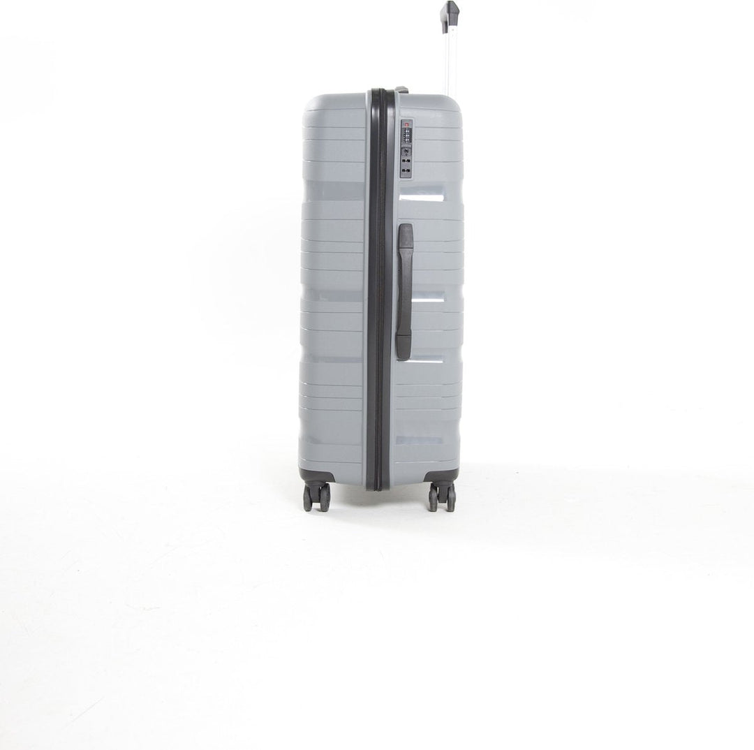 Modern Oslo hard-shell suitcase, ideal for secure & lightweight travel. Robust luggage for any journey.