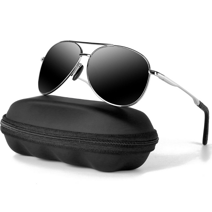 Premium polarized aviator sunglasses, Joey model, ideal for driving, outdoor gear, & summer glare protection.