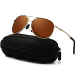 Gold Frame - Black Lens