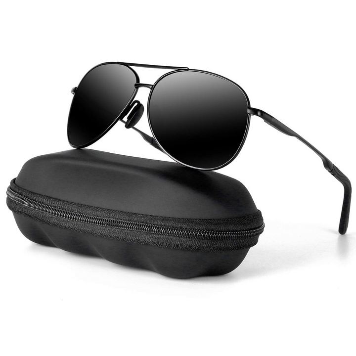 Unisex eyewear: Joey polarized aviator sunglasses for sun protection, glare reduction, & style.