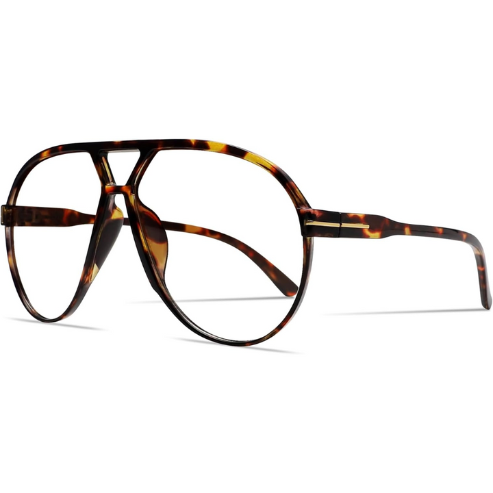 Fashionable 70s style oversized aviator sunglasses, unisex eyewear for a retro statement.