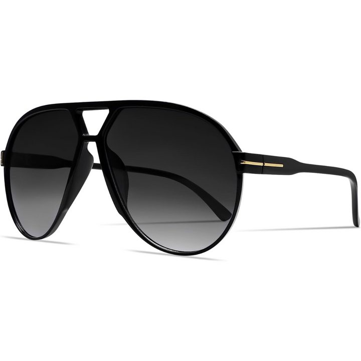 Unisex retro 70s style aviator sunglasses, oversized design, essential fashion accessory.